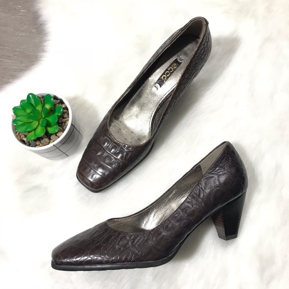 Ecco Shoes - 🔥 Ecco Women’s Pump Shoes Leather Croc Size 37